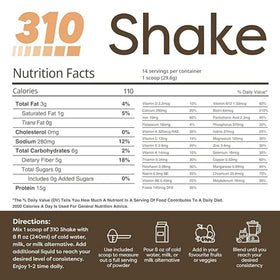 310 Nutrition All-In-One Mocha packaging shows dairy-free and gluten-free formula.