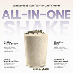 310 Nutrition All-In-One Mocha ingredients label emphasizes plant protein blend.
