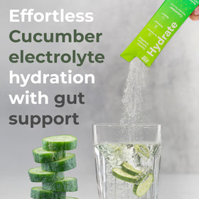 310 Nutrition cucumber flavored drink in a clear glass after exercise.