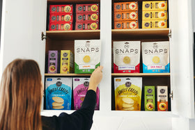 Ingredients label highlights simple, premium components of 34 Degrees Original Crisps.