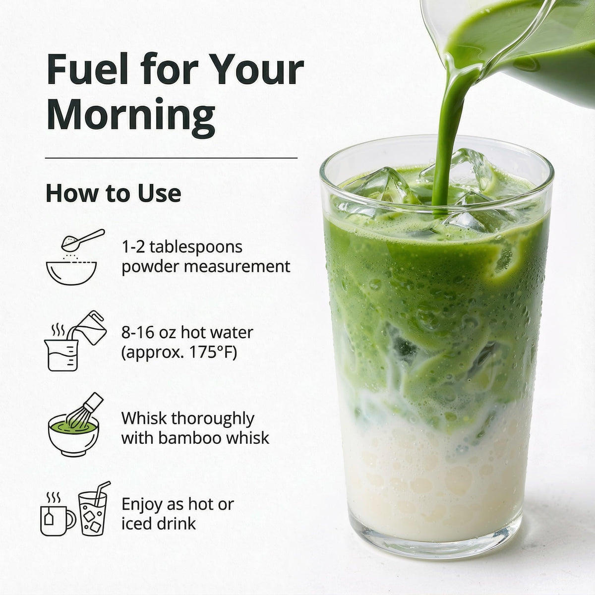 35°N MATCHA foams beautifully, perfect for lattes with plant-based milks