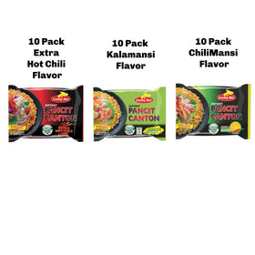 365 Asian Store pancit canton chilimansi flavor close-up emphasizing aromatic zest and tang