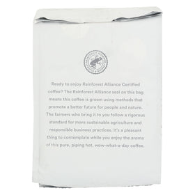 365 by Whole Foods Island Blend coffee pour-over highlighting rich flavor for a smooth cup