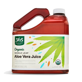 365 by Whole Foods Market Aloe Vera juice bottle ready for daily use