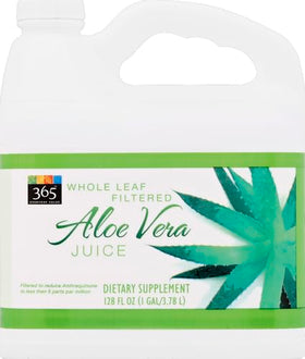 365 by Whole Foods Market Aloe polysaccharides bottle highlighting full spectrum content