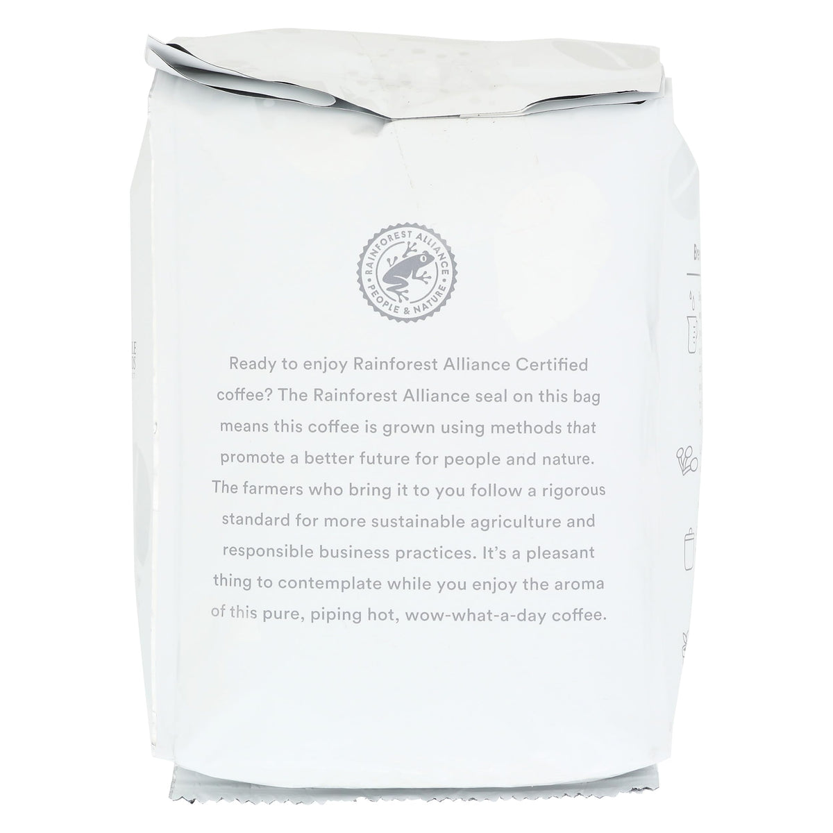 365 by Whole Foods Market Buzz Free coffee cup image suggests smooth decaf taste