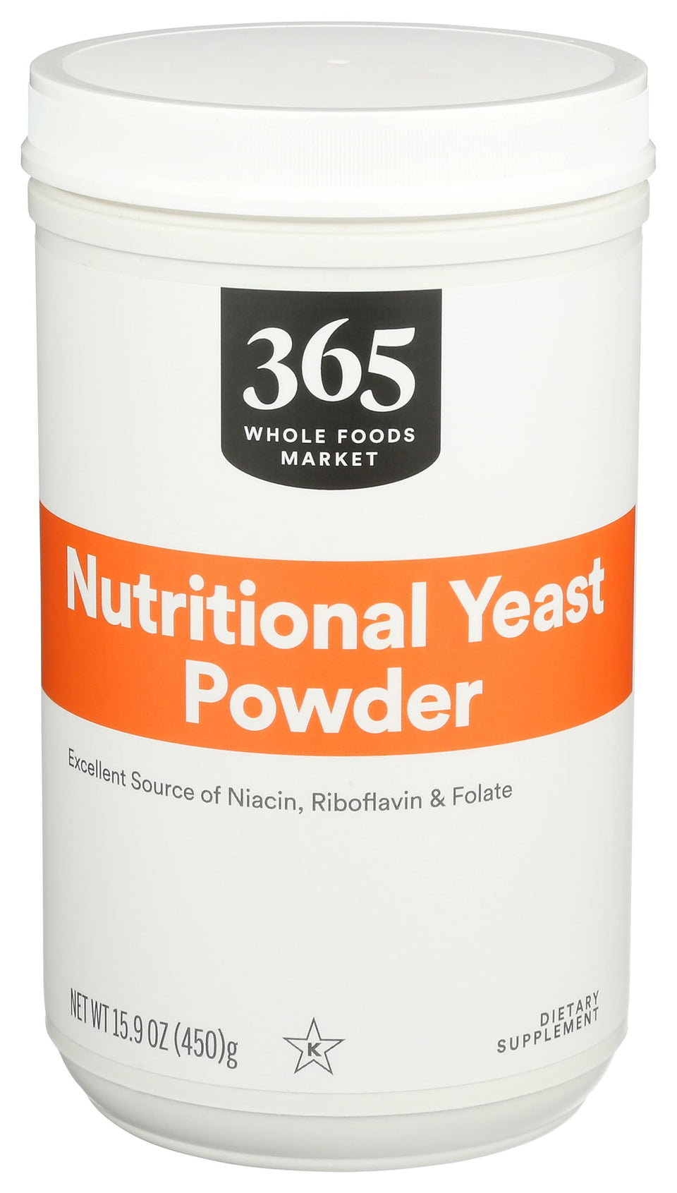 365 by Whole Foods Market nutritional yeast bottle highlights savory flavor for meals