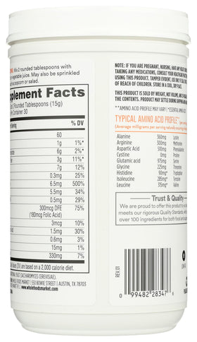 365 by Whole Foods Market nutritional yeast scoop demonstrates easy measuring for recipes