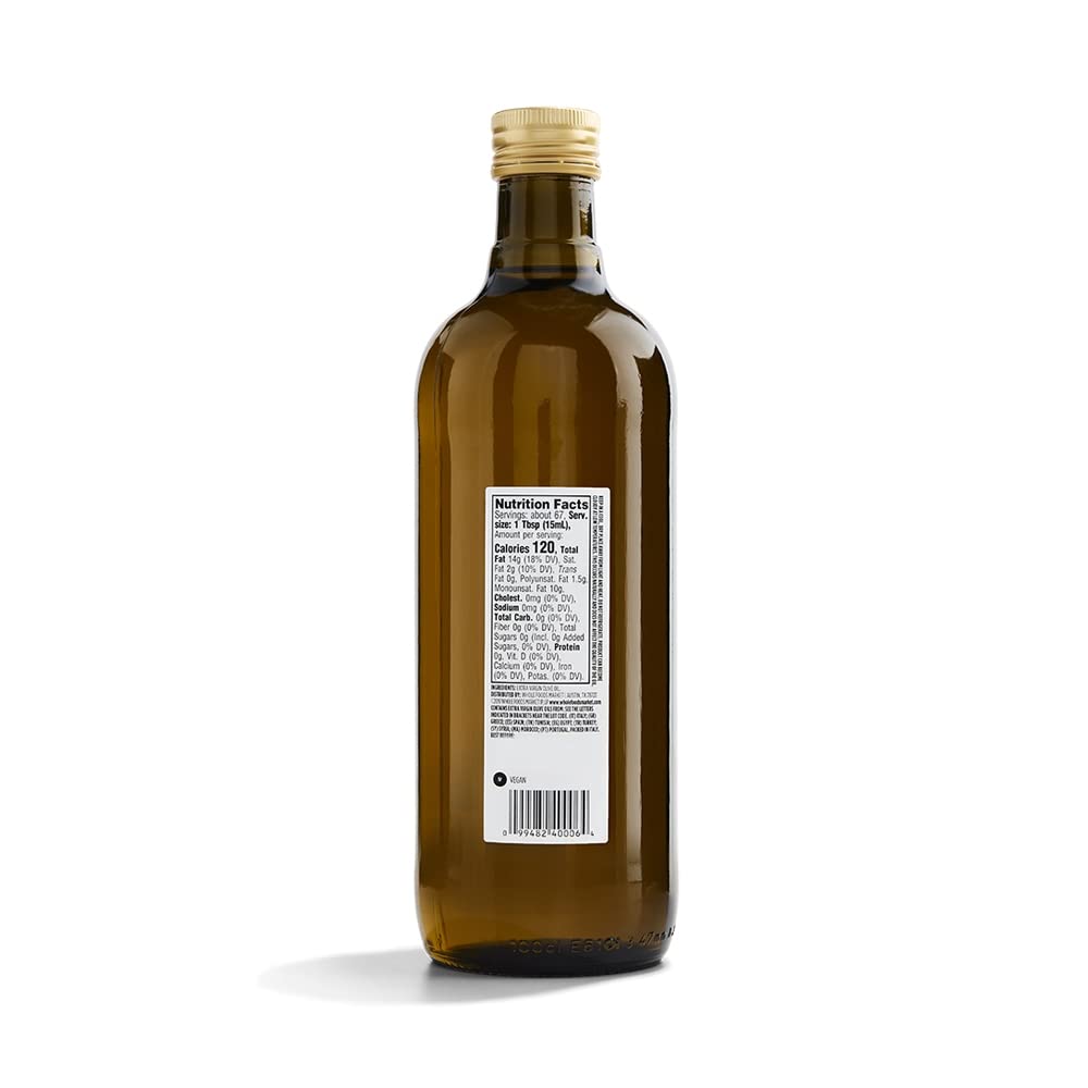 365 by Whole Foods Market olive oil bottle pour—ideal for dressings and sautéing