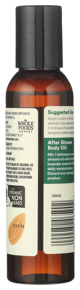 365 Almond Oil applied to skin for light hydration and absorption