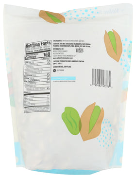 365 by Whole Foods Market pistachios in resealable bag, fresh flavor preserved
