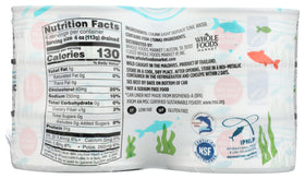 365 by Whole Foods Market Skipjack tuna water no salt added can closeup, low-sodium option.