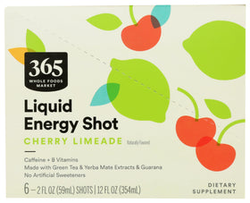 365 energy shot cherry limeade bottle top showing reseal for freshness and portability
