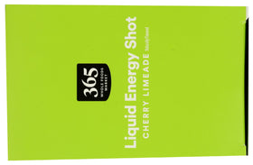 365 energy shot cherry limeade multi-pack shot highlighting value and extended use
