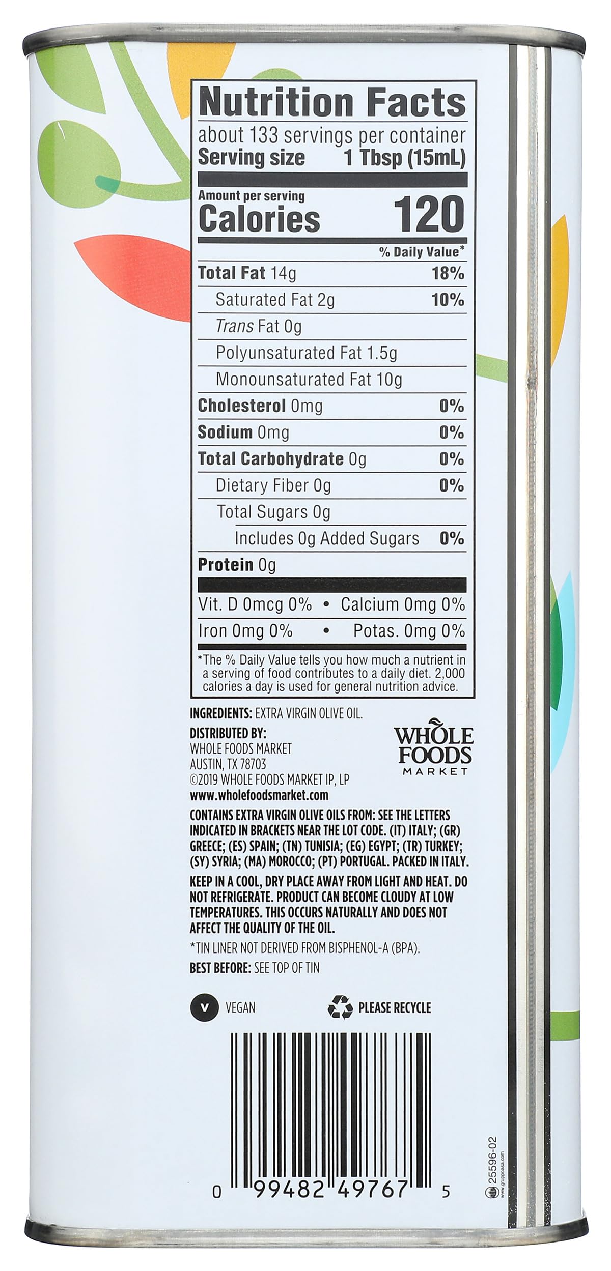 365 by Whole Foods Market Mediterranean Blend olive oil cooking for versatile recipes