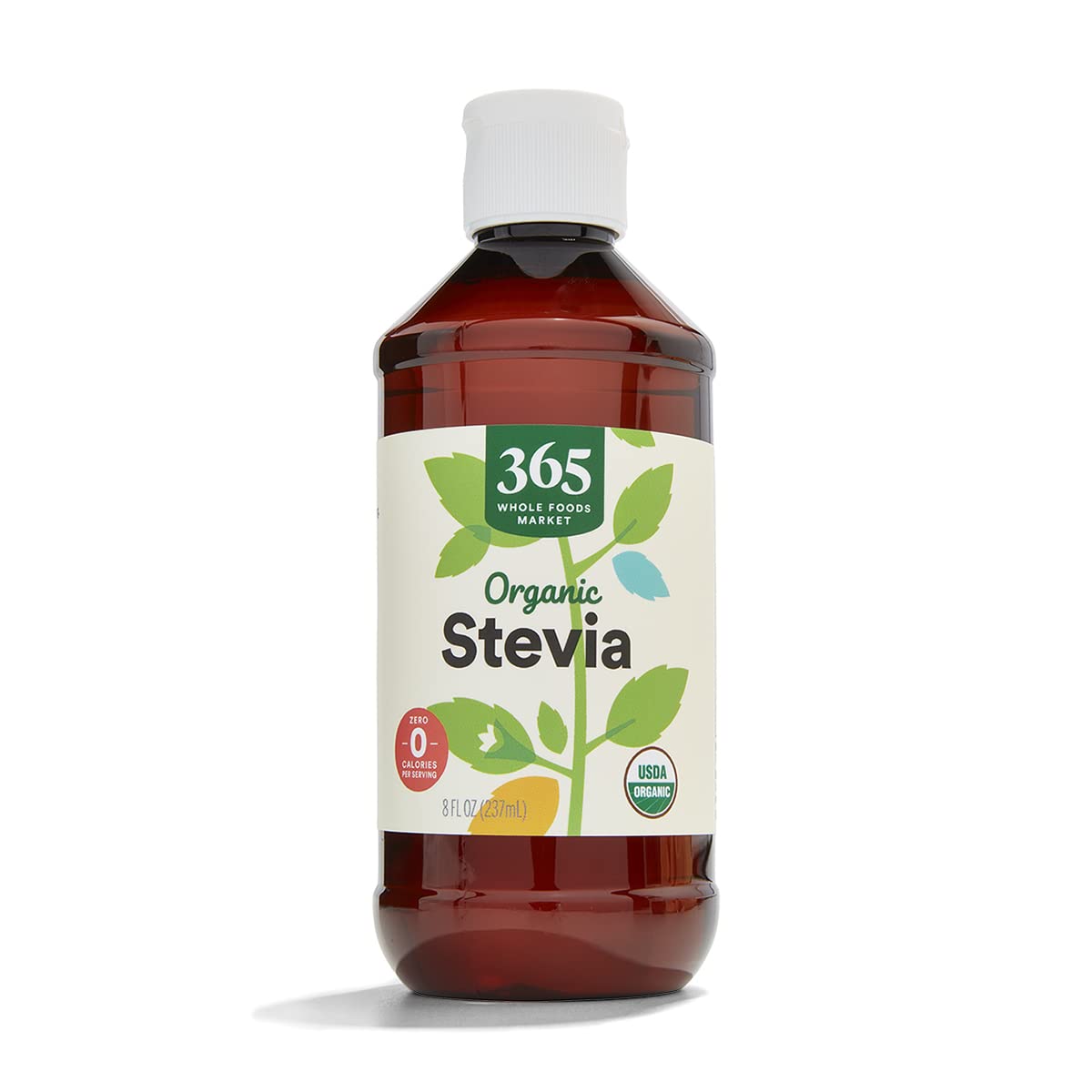 365 by Whole Foods Market stevia liquid bottle 8oz, zero-calorie natural sweetener for beverages