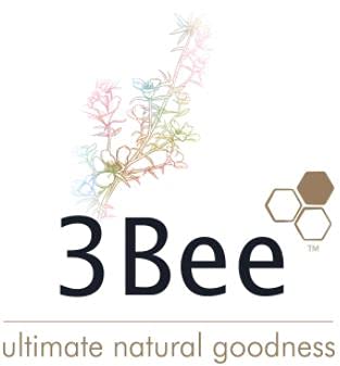 3Bee Manuka honey drops New Zealand origin badge with natural branding.