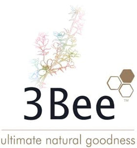3Bee Manuka honey drops New Zealand origin badge with natural branding.