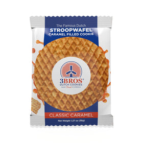 3Bros Stroopwafels showcasing buttery caramel filling—great with coffee.