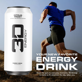 Bubbles of carbonation in 3D Energy Drink Citrus Frost for refreshing sensory cue