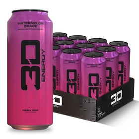3D Energy Watermelon Grape can front—bold flavor and sugar-free energy for focused workouts.