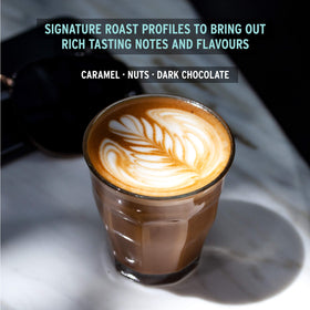 Aroma-filled steam from 49th Parallel Old School Espresso hints at rich flavor