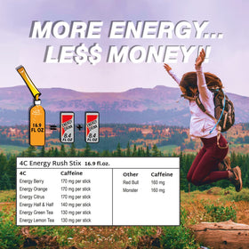 4C Energy Rush Stix Berry bulk pack for family use