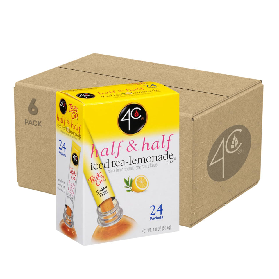4C Half & Half flavor packets for on-the-go hydration and refreshing taste.