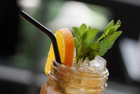 4C Peach Tea pitcher in fridge ready for quick cold beverages