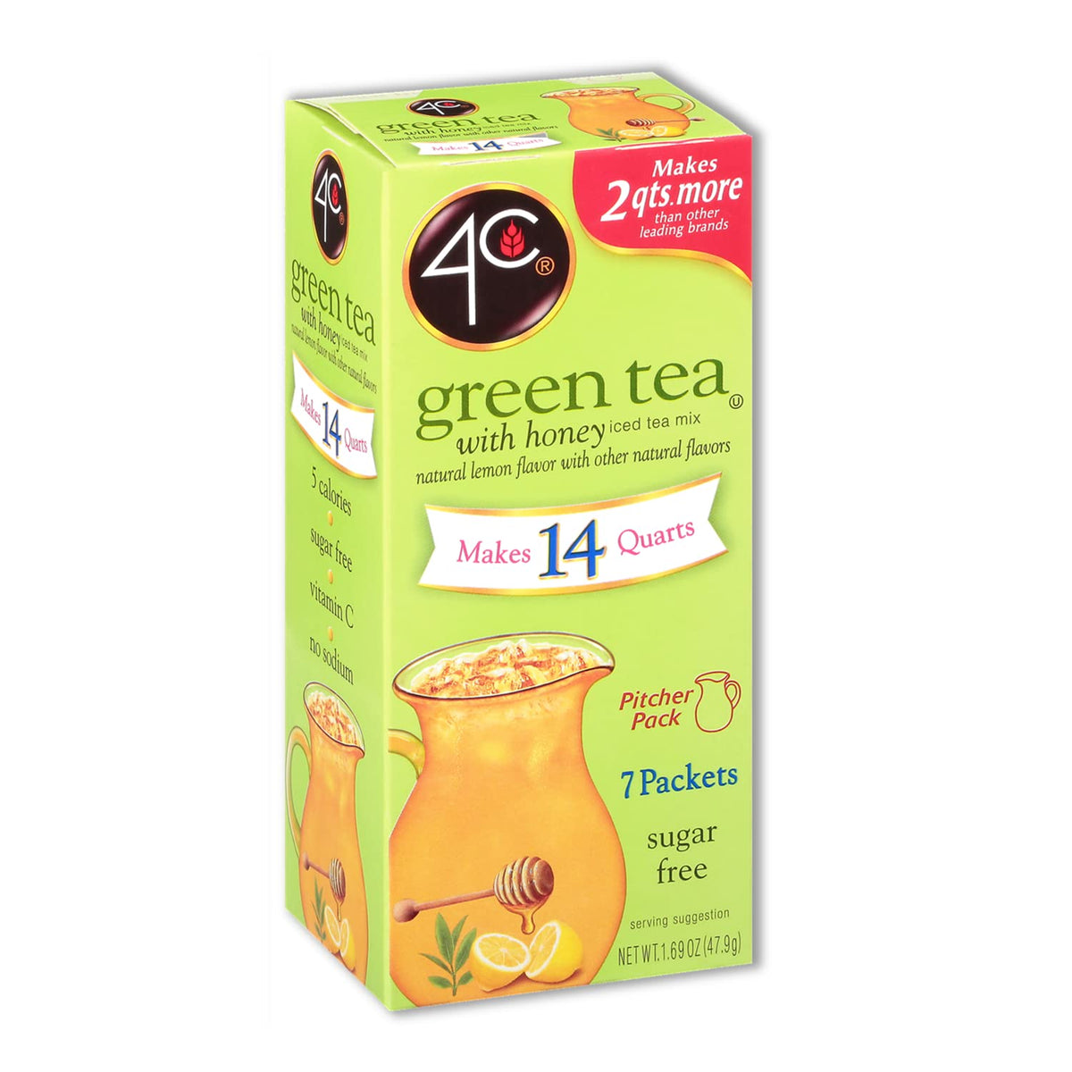 4C Pitcher Packs box display showing flavors ready to grab for gatherings.