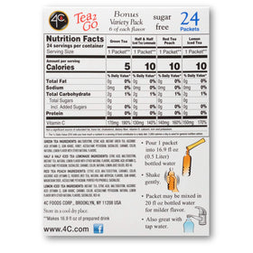 4C Lemon Tea Stix adds vitamin C while refreshing water on-the-go