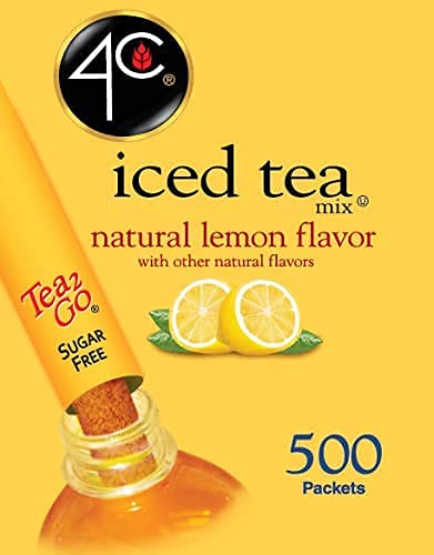 4C powder drink stix dissolving in a glass of water showing quick flavor release