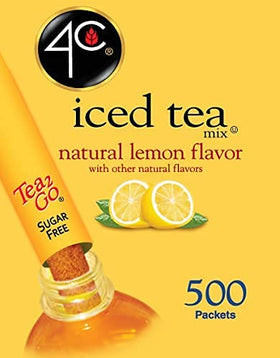 4C powder drink stix dissolving in a glass of water showing quick flavor release