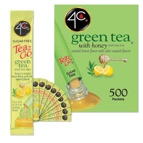4C Powder Drink Stix Green Tea bulk-pack ready for on-the-go hydration flavoring