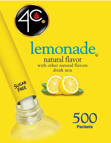 4C Lemonade Drink Stix dissolving in water for refreshing flavor anywhere.