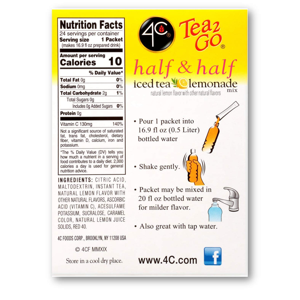 4C Stix on-the-go sachets ideal for travel and family hydration.