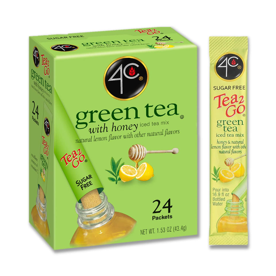 4C Totally Light Tea 2 Go green tea box ready for quick, sugar-free refreshment.
