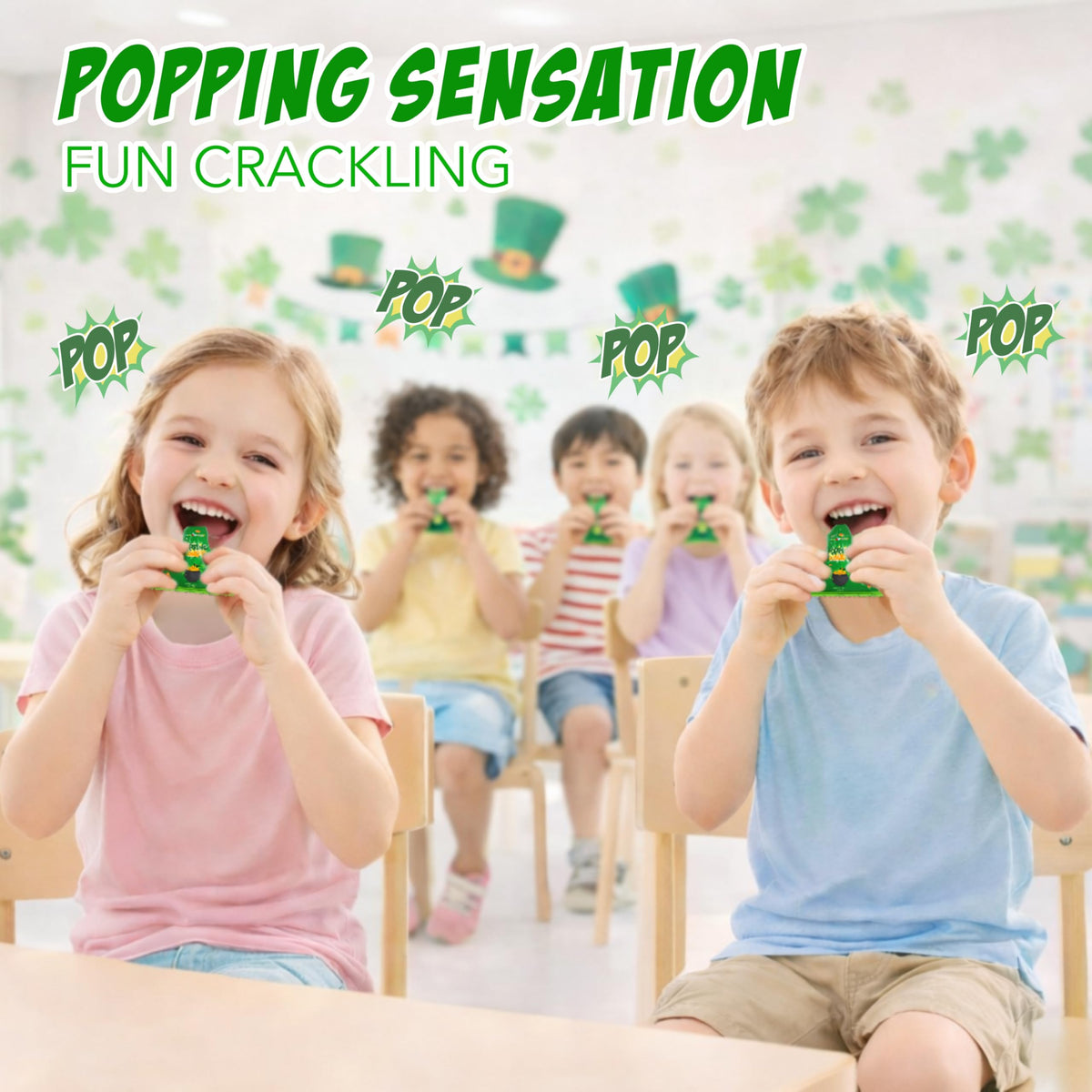 4E's Novelty green apple pop rocks create playful treats at gatherings