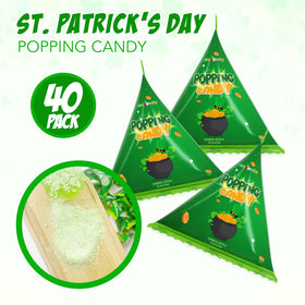 4E's Novelty green apple popping candy crackles add exciting texture to snacks