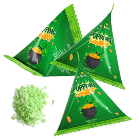4E's Novelty green apple popping candy pack with crackle bursts for fun parties