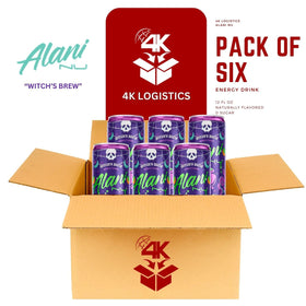 Alani Nuu Witches Brew six-pack lined up for convenient sharing