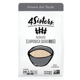 4Sisters authentic short-grain sushi rice bag ready for sushi nights at home.