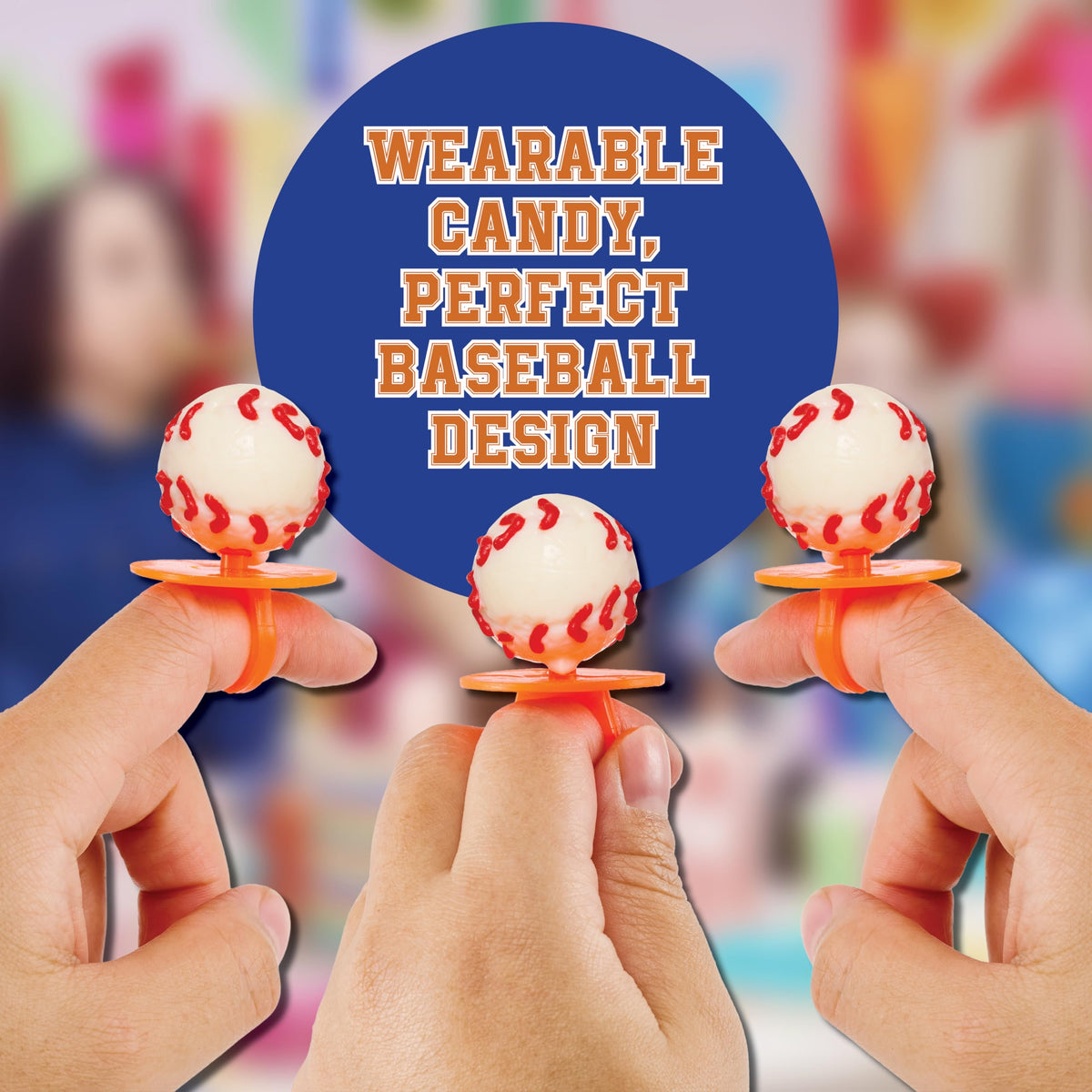 4YoreElves Ring Tops: Baseball-inspired design for standout candy rings.
