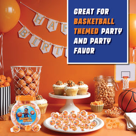 4YoreElves gummies with orange filling suitable as cupcake toppers.