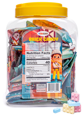4YoreElves Candy Bricks five-color assortment; vibrant option for fun desserts.