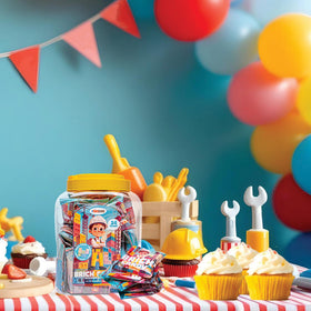 4YoreElves Candy Bricks bright colors; appetizing and nostalgic construction-themed candy.