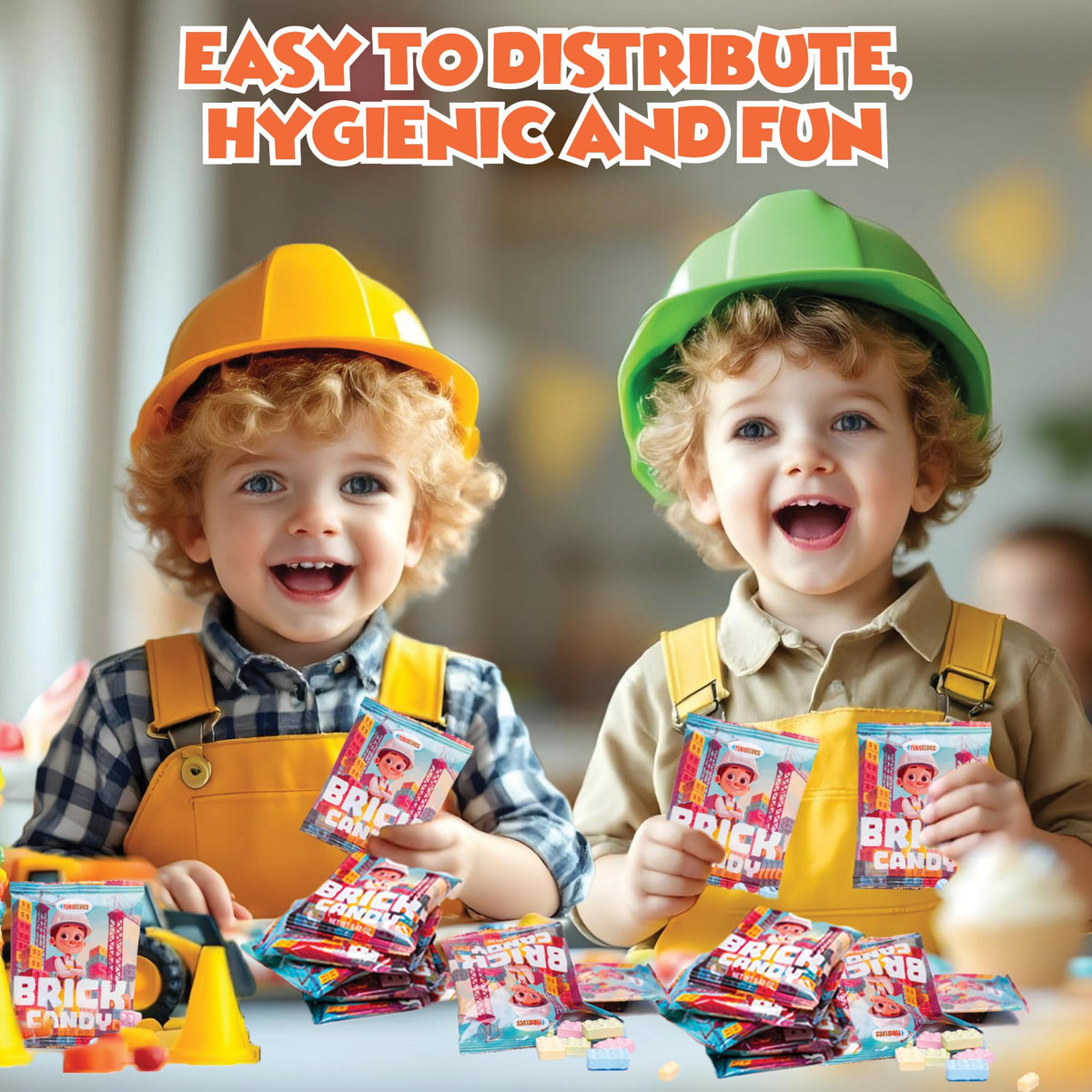 4YoreElves Candy Bricks cake topper idea; edible bricks for playful desserts.