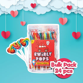 4YoreElves colorful swirled lollipops showcase fruity flavors