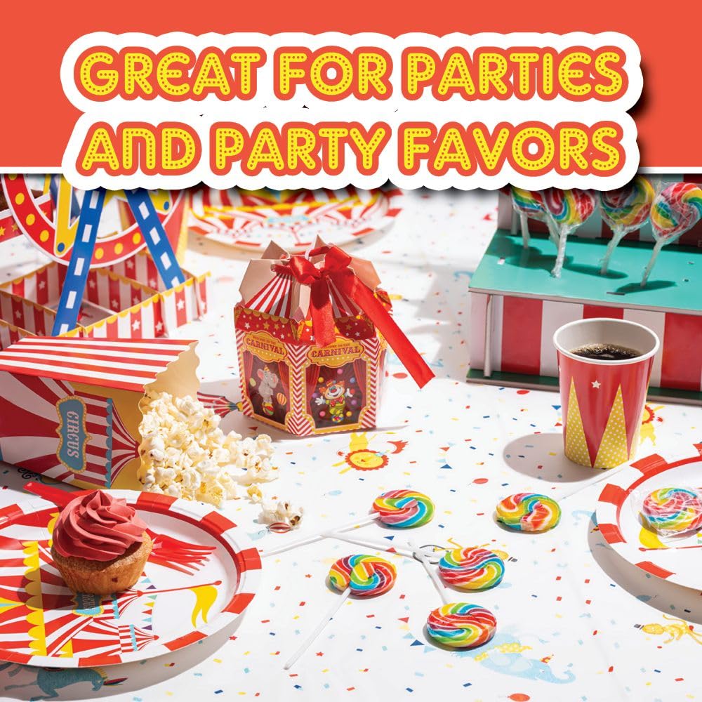 4YoreElves Fruity Swirl Lollipops on a stick, ideal for easy sharing at gatherings.