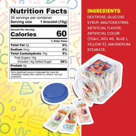 4YoreElves Party-favor idea: candy bracelets add color and joy.